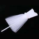 5 Pieces Romantic Wedding Dress Cake Topper Wedding Party Cake Decor White