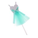 5 Pieces Sweet Wedding Dress Cake Topper Wedding Birthday Party Cake Decor