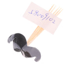 Pack of 20 Glitter Paper Hat Cake Topper Birthday Party Cupcake Toothpicks Black