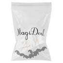 Pack of 20 Glitter Paper Hat Cake Topper Birthday Party Cupcake Toothpicks Black