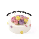 Pack of 20 Glitter Paper Hat Cake Topper Birthday Party Cupcake Toothpicks Black