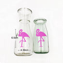 12pcs Glitter Paper Flamingo Stickers Bottle Cup Label Decals DIY Art Craft