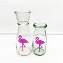 12pcs Glitter Paper Flamingo Stickers Bottle Cup Label Decals DIY Art Craft