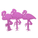 12pcs Glitter Paper Flamingo Stickers Bottle Cup Label Decals DIY Art Craft