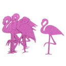 12pcs Glitter Paper Flamingo Stickers Bottle Cup Label Decals DIY Art Craft