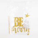 3 Sets Glitter Be Merry Christmas Tree Cake Toppers Xmas Party Decoration