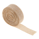 Natural Jute Burlap Fabric Rustic Hessian Ribbon Tape Wedding Bride Shower Party Table Chair Back Decoration DIY