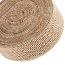 Natural Jute Burlap Fabric Rustic Hessian Ribbon Tape Wedding Bride Shower Party Table Chair Back Decoration DIY