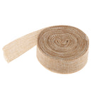 Natural Jute Burlap Fabric Rustic Hessian Ribbon Tape Wedding Bride Shower Party Table Chair Back Decoration DIY