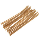 24x Khaki Wrapping Wired Cord Craft String Twist Tie Gift Bags Fastener