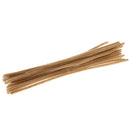 24x Khaki Wrapping Wired Cord Craft String Twist Tie Gift Bags Fastener