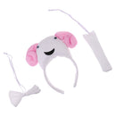 Pack of 3/Set Sheep Animal Cartoon Headband Bow Tie Tail Cosplay Party Costume