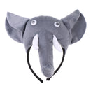 Kids Animal Costume Set Elephant Headband Tails Bow Tie Cosplay School Play Stage Show Fancy Dress Up