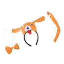 Pack of 3 Lovely Dog Animal Cartoon Headband Bow Tie Tail Cosplay Party Costume
