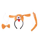 Pack of 3 Lovely Dog Animal Cartoon Headband Bow Tie Tail Cosplay Party Costume