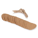 Pack of 100 Rustic Kraft Paper Heart Blank Card with Jute Twines Gift Tags Labels