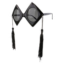 Fun Trencher Cap Sunglasses Graduation Cap Glasses Birthday Party Photo Props Cosplay Costume Accessory