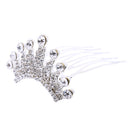 Sparking Princess Crown Mini Hair Comb Girl Tiara Wedding Party Headpiece