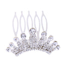 Sparking Princess Crown Mini Hair Comb Girl Tiara Wedding Party Headpiece