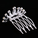 Sparking Princess Crown Mini Hair Comb Girl Tiara Wedding Party Headpiece