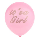 Set of 10pcs Lovely Latex Balloons Party It's a Girl Christening Baby Shower Gender Reveal Helium Air Balloons Ornament