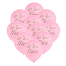 Set of 10pcs Lovely Latex Balloons Party It's a Girl Christening Baby Shower Gender Reveal Helium Air Balloons Ornament