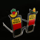 Funny Happy Retire Vive La Retraite Eyeglasses Prop Cocktail Cup Sunglasses Fancy Dress Prop Plastic Glasses