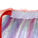 Women Rainbow Layered Dancing Long Tail Skirt Lingerie Bubble Skirt Costume