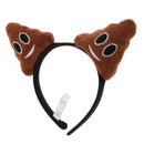 Lovely Smile Poopy Headband Adult Children Poo Party Hen Night Dreessing up Costume Head Bopper Hair Hoop Prop
