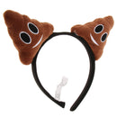 Lovely Smile Poopy Headband Adult Children Poo Party Hen Night Dreessing up Costume Head Bopper Hair Hoop Prop
