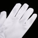 White Girl Elastic Short Satin Lace Gloves Performance Dance Kids Costume