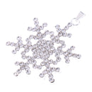 Fashion Jewelry Crystal Snowflake Pendant Flower Necklace Pendant Christmas Gift