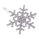 Fashion Jewelry Crystal Snowflake Pendant Flower Necklace Pendant Christmas Gift