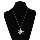 Fashion Women Girls Crystal Floral Shape Pendant Wedding Party Jewelry Charm