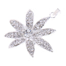 Fashion Women Girls Crystal Floral Shape Pendant Wedding Party Jewelry Charm