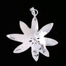 Fashion Women Girls Crystal Floral Shape Pendant Wedding Party Jewelry Charm