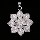 Delicate Women Girls Crystal Rhinestone Flower Pendant Jewelry Costume