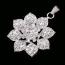Delicate Women Girls Crystal Rhinestone Flower Pendant Jewelry Costume
