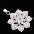 Delicate Women Girls Crystal Rhinestone Flower Pendant Jewelry Costume