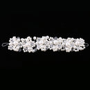 Vintage White Pearls & Clear Beads Headband Tiara Wedding Bridal Headpiece