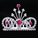 Sparking Mini Tiara Crystal Crown Hair Comb Wedding Party Headpiece Costume