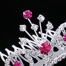 Sparking Mini Tiara Crystal Crown Hair Comb Wedding Party Headpiece Costume