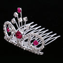Sparking Mini Tiara Crystal Crown Hair Comb Wedding Party Headpiece Costume