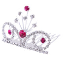 Sparking Mini Tiara Crystal Crown Hair Comb Wedding Party Headpiece Costume
