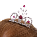 Sparking Mini Tiara Crystal Crown Hair Comb Wedding Party Headpiece Costume