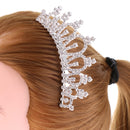 Delicate Tiara Lady Crystal Crown Hair Comb Wedding Party Headpiece Costume