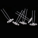 5pcs Wedding Sparking Mini Tiara Crystal Crown Hairpins Hair Accessories