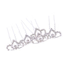5pcs Wedding Sparking Mini Tiara Crystal Crown Hairpins Hair Accessories