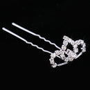 5pcs Wedding Sparking Mini Tiara Crystal Crown Hairpins Hair Accessories
