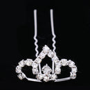 5pcs Wedding Sparking Mini Tiara Crystal Crown Hairpins Hair Accessories